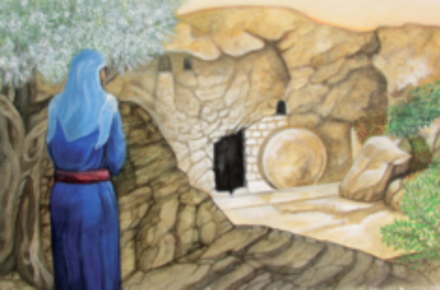 Maria van Magdala bij open graf